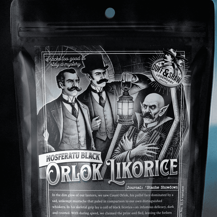 Duff &amp; Shaw - Legendary Snacks - Nosferatu’s Black Licorice