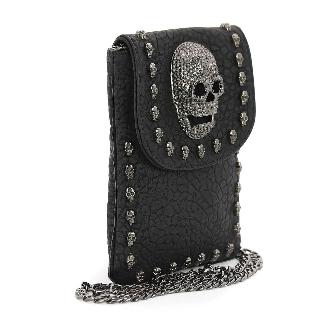 COMECO INC - Metal Skull Small Shoulder Pouch