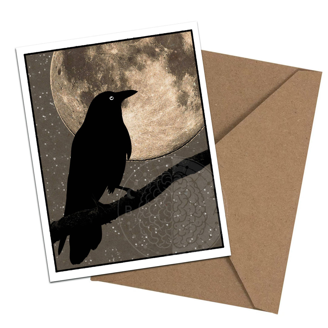 Brainmeats Atelier - Night Guardians – Boxed Crow Moon Notecard Set