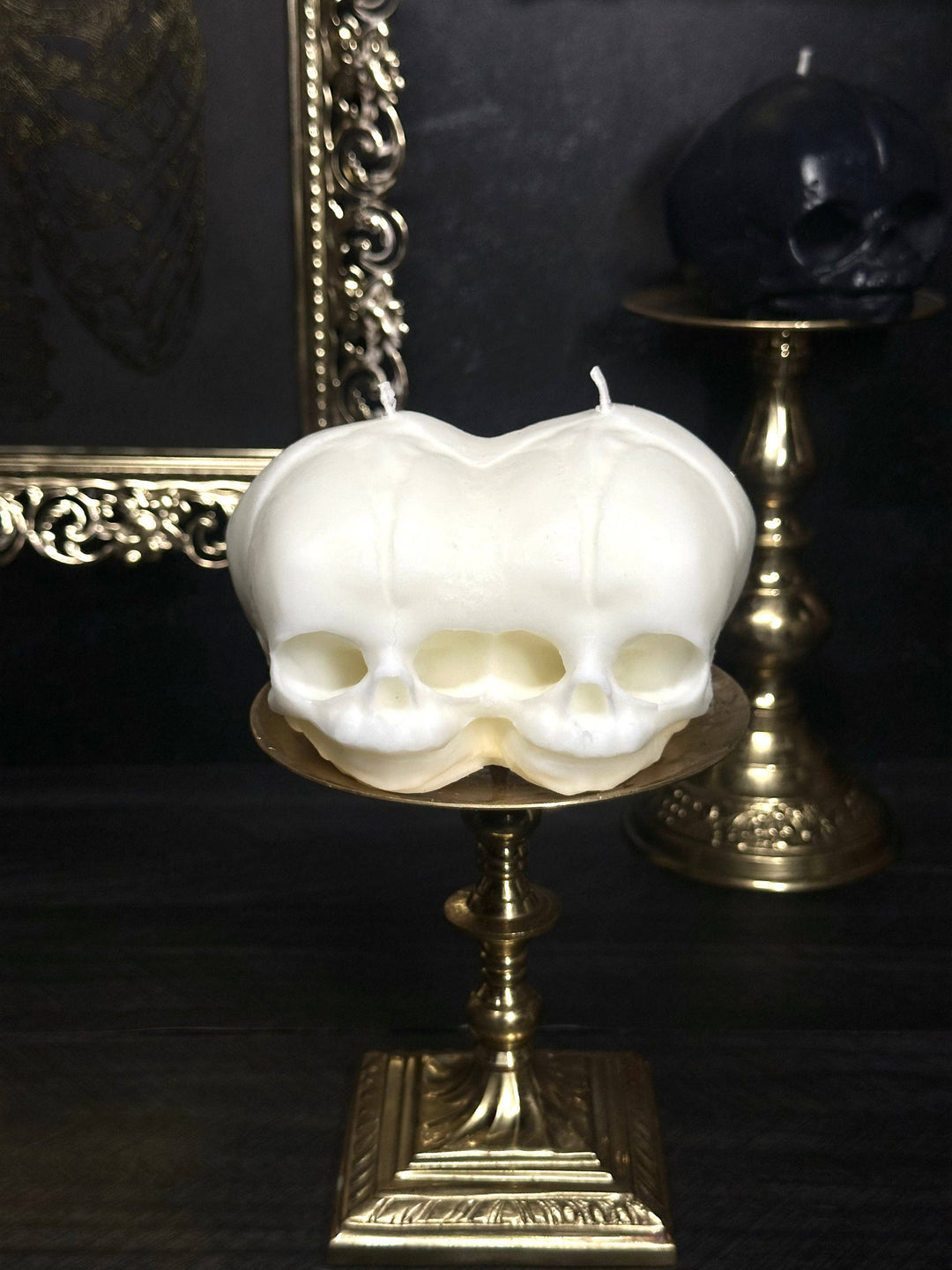 Midnight Studio LA - Double Fetal Skull Candle