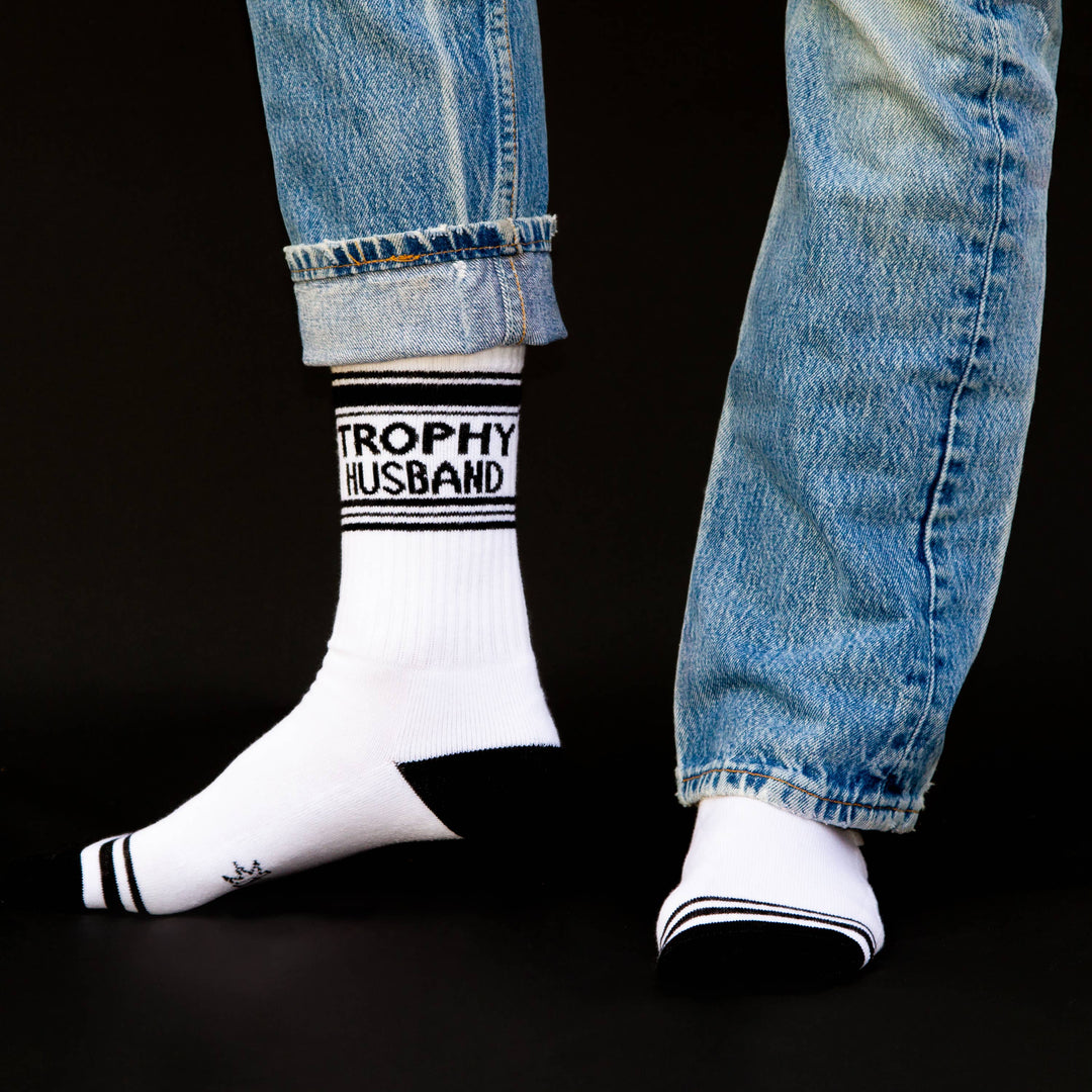 Gumball Poodle - Trophy Husband Gym Crew Socks