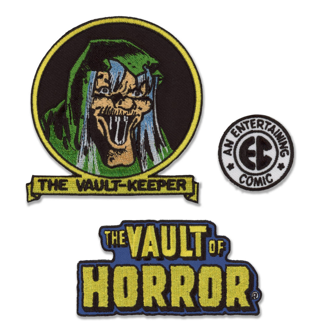 Retro-a-go-go! - EC Comics "The Vault of Horror" Embroidered Patch Set