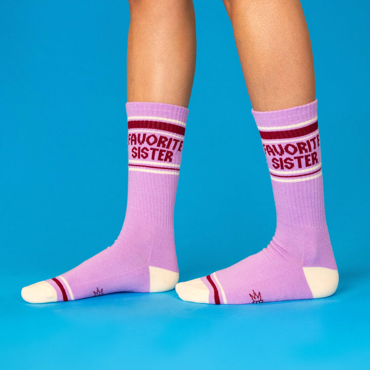 Gumball Poodle - Favorite Sister Gym Crew Socks