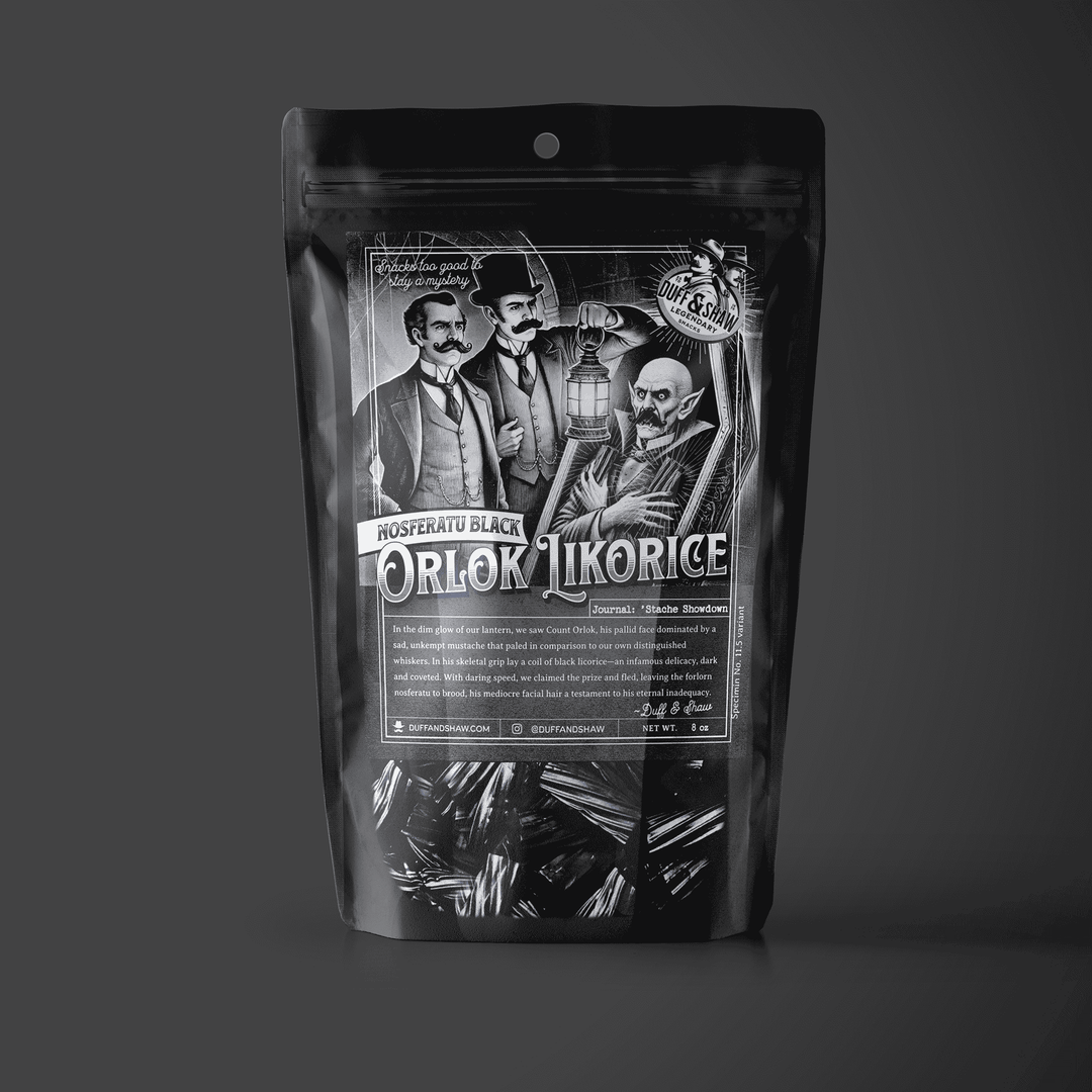 Duff &amp; Shaw - Legendary Snacks - Nosferatu’s Black Licorice
