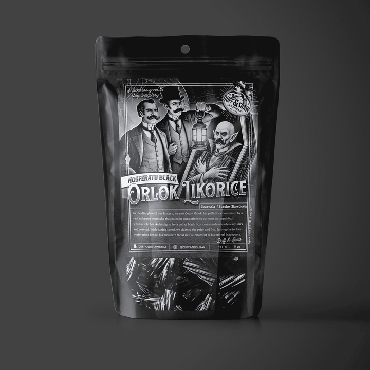 Duff &amp; Shaw - Legendary Snacks - Nosferatu’s Black Licorice