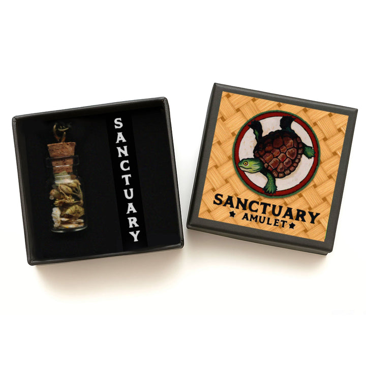 Brainmeats Atelier - Sanctuary Amulet – Protection &amp; Comfort Talisman w/Turtle