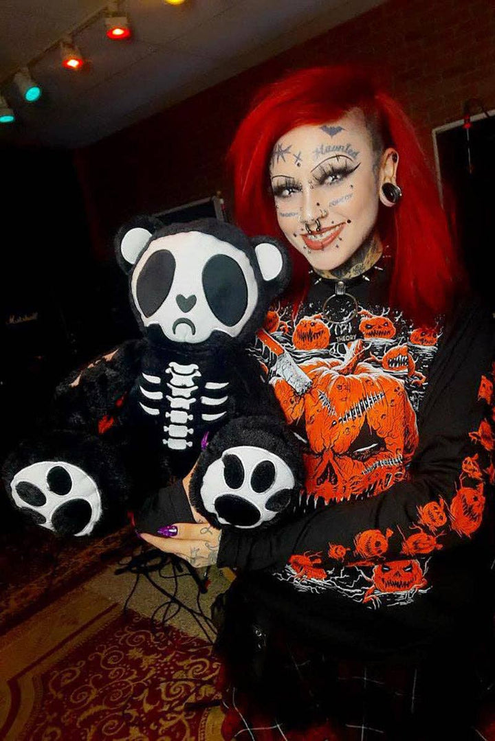 vampirefreaks - Grumpy Bones Bear Plush Toy
