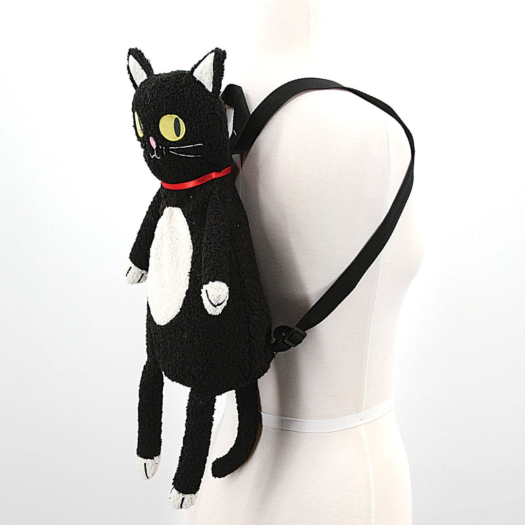 COMECO INC - Furry Black Cat Backpack
