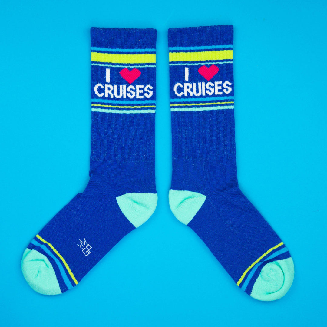 Gumball Poodle - I ❤️ Cruises Gym Crew Socks