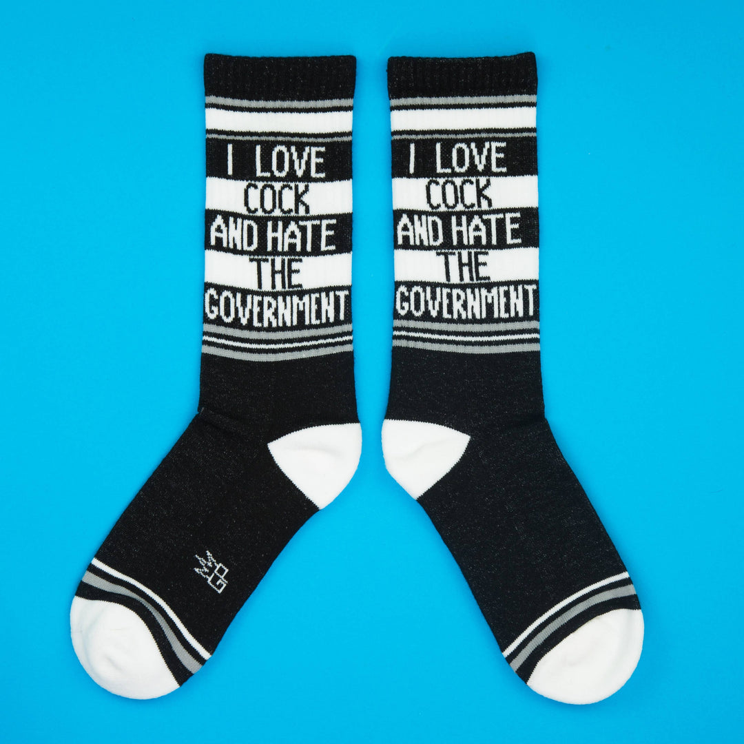 Gumball Poodle - I Love Cock And Hate The Government Gym Crew Socks