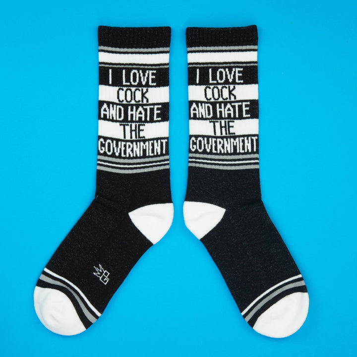 Gumball Poodle - I Love Cock And Hate The Government Gym Crew Socks