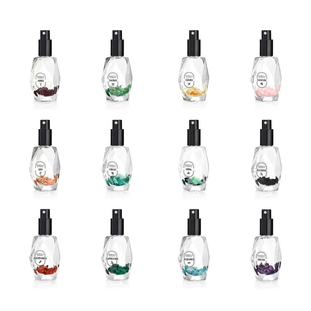 Crystal Infused Zodiac Perfume -Pisces- 22ml / .75oz