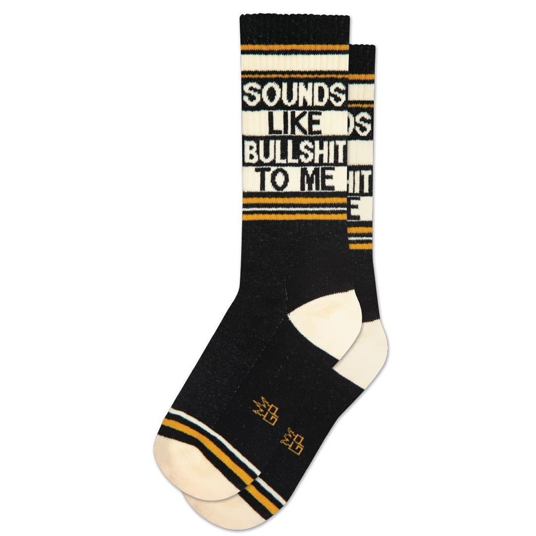 Gumball Poodle - Sounds Like Bullshit To Me Gym Crew Socks