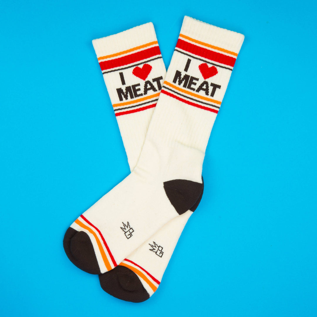 Gumball Poodle - I ❤️ Meat Gym Crew Socks