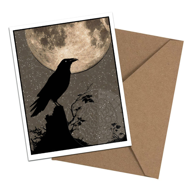 Brainmeats Atelier - Night Guardians – Boxed Crow Moon Notecard Set