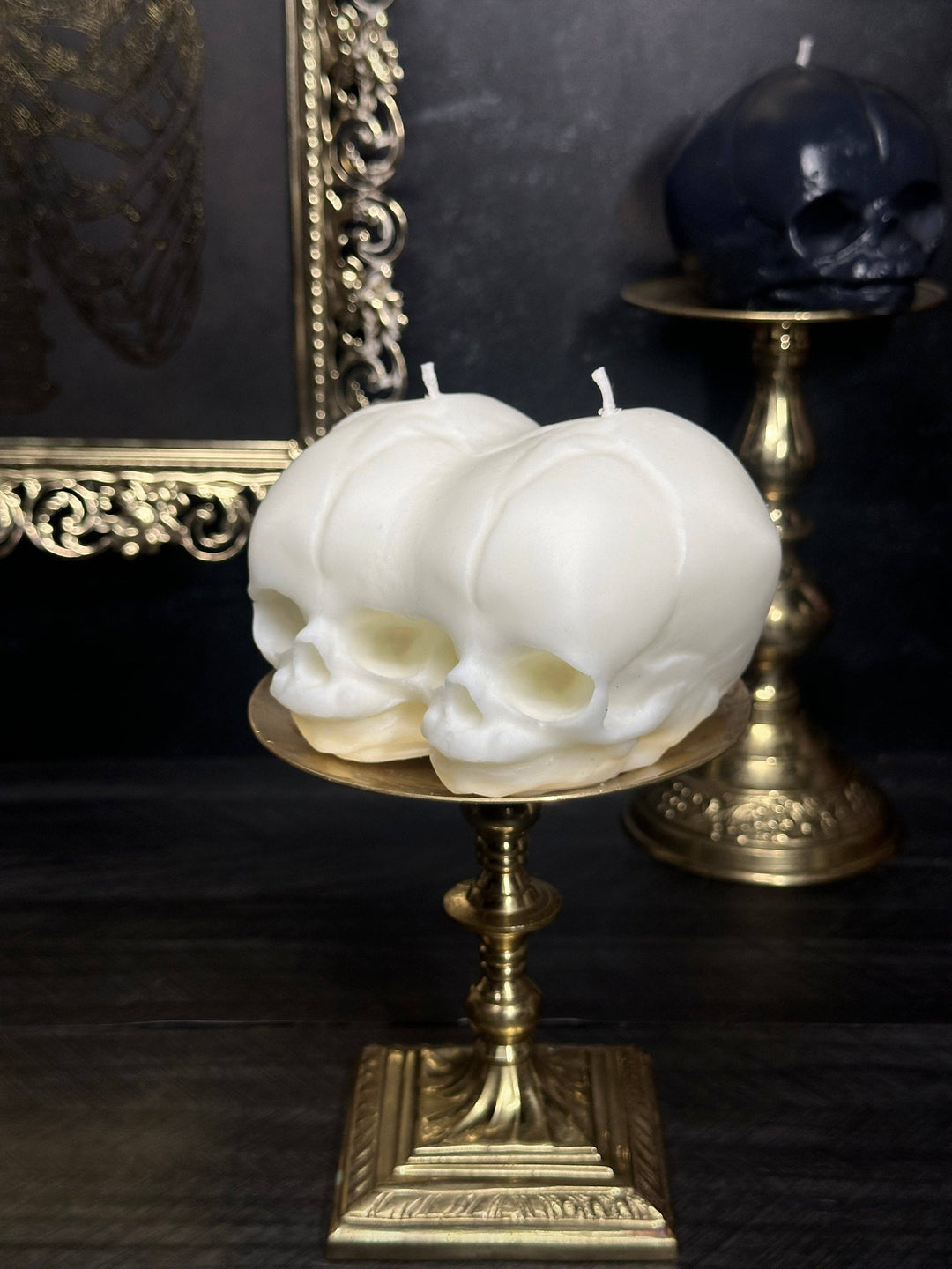 Midnight Studio LA - Double Fetal Skull Candle