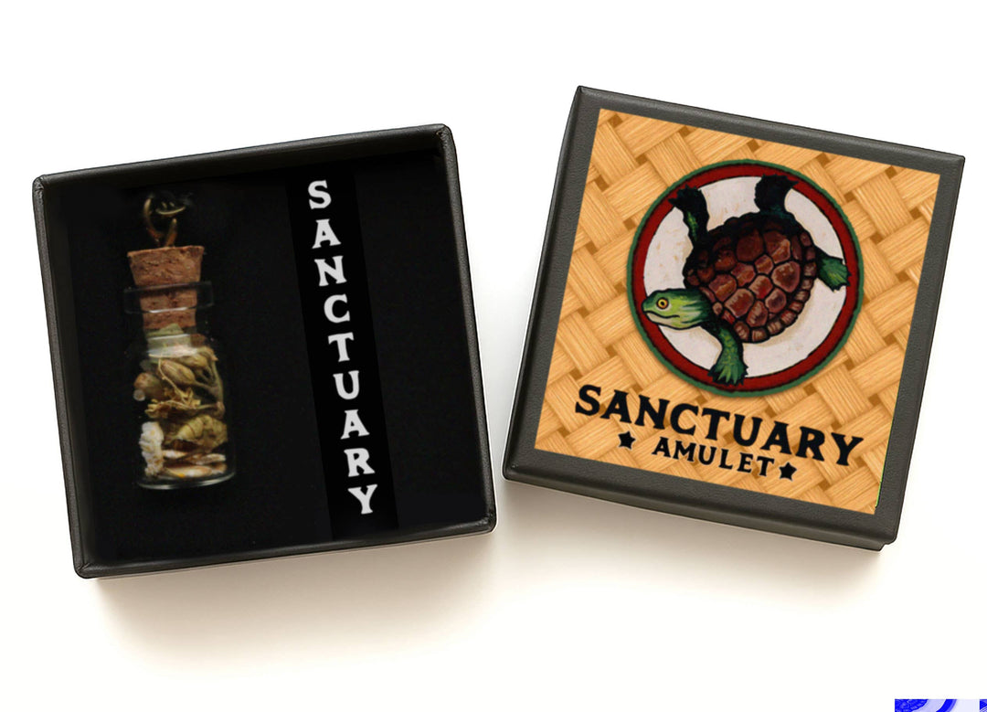 Brainmeats Atelier - Sanctuary Amulet – Protection &amp; Comfort Talisman w/Turtle