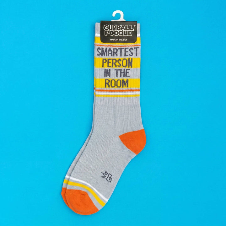 Gumball Poodle - Smartest Person In The Room Gym Crew Socks
