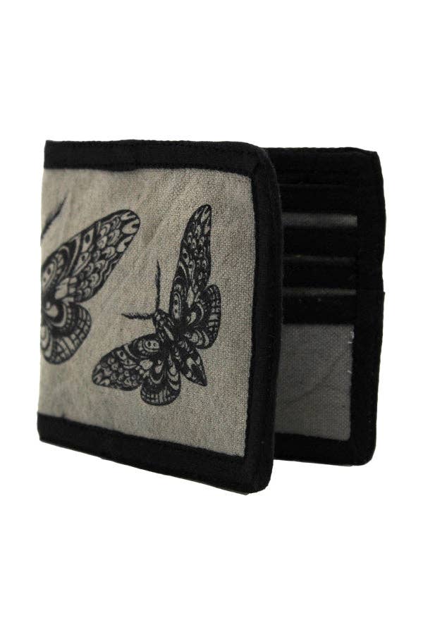 Lakhays Collection Inc. - Cotton Printed Wallet: Black / One Size