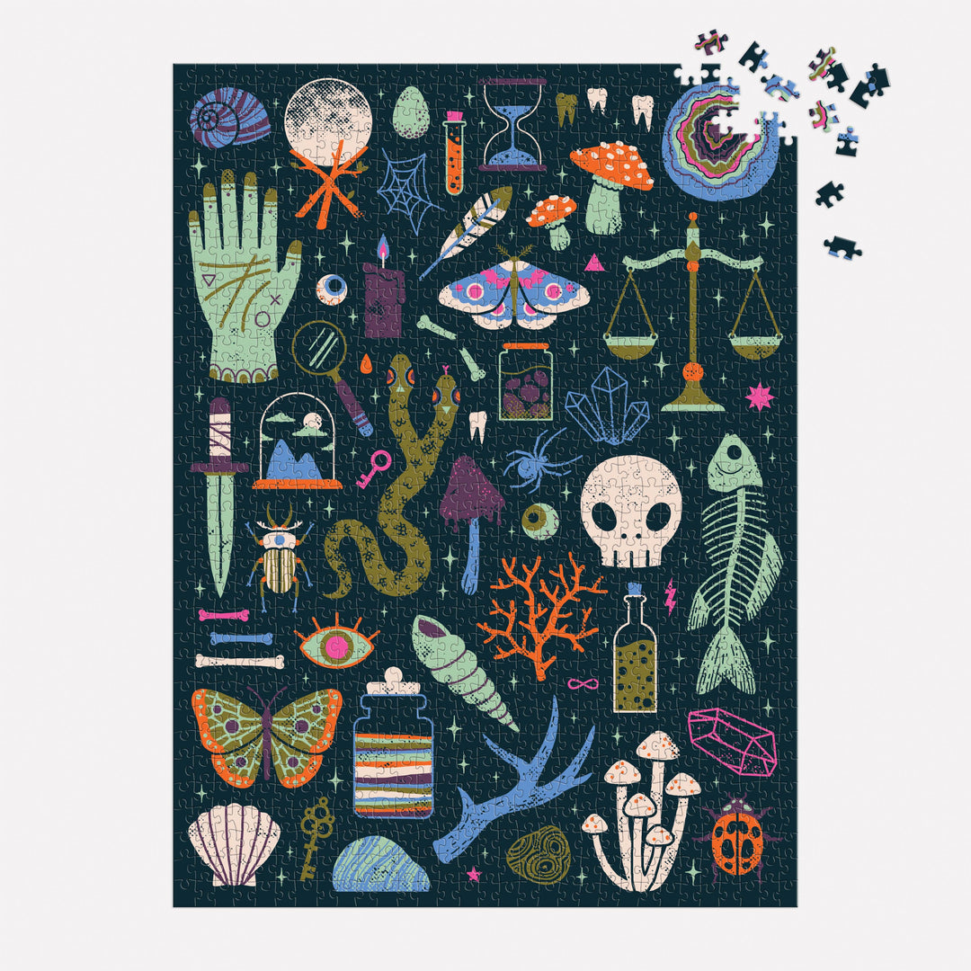 Chronicle Books - Occult and Curious 1000 Piece Glow in the Dark Puzzle