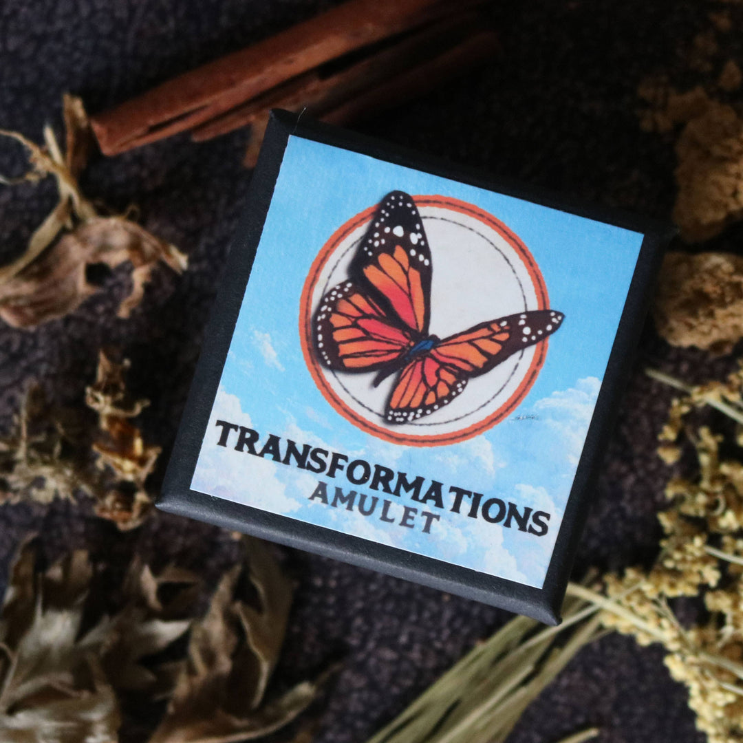 Brainmeats Atelier - Transformation Amulet – Personal Growth Talisman w/ Monarch