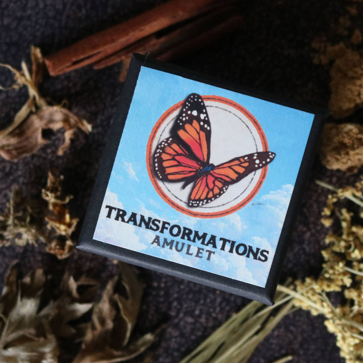 Brainmeats Atelier - Transformation Amulet – Personal Growth Talisman w/ Monarch