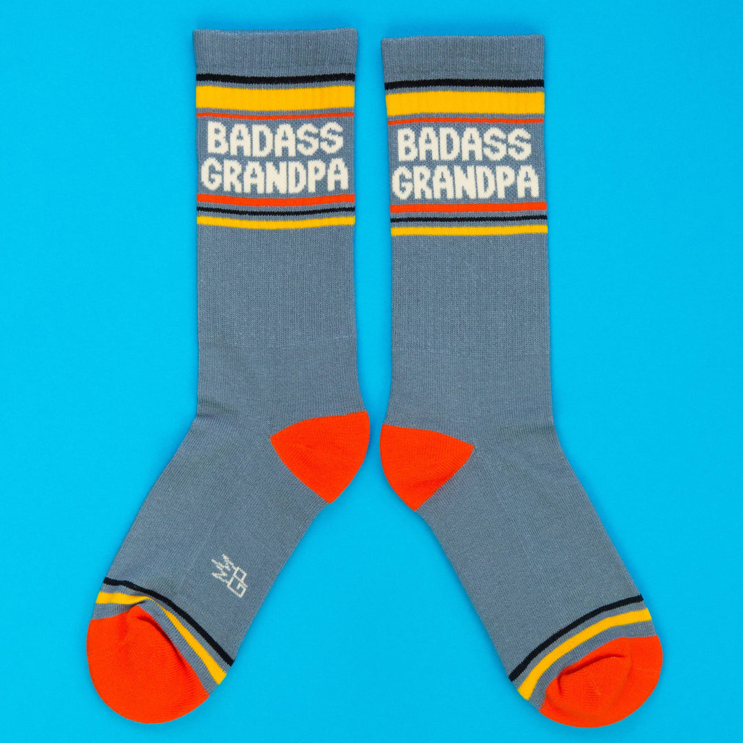Gumball Poodle - Badass Grandpa Gym Crew Socks