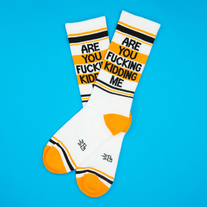 Gumball Poodle - Are You Fucking Kidding Me Gym Crew Socks