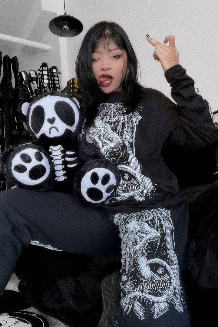 vampirefreaks - Grumpy Bones Bear Plush Toy