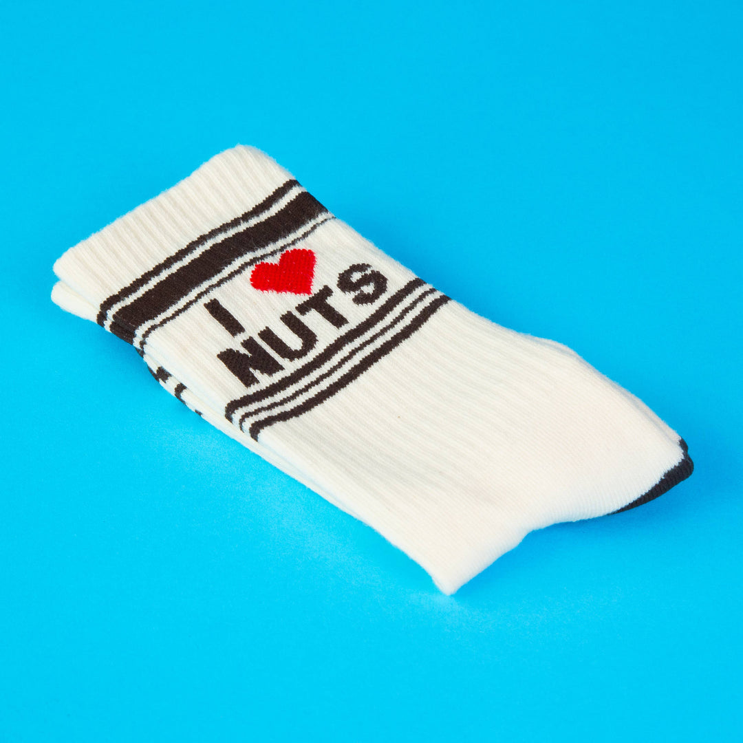 Gumball Poodle - I ❤️ Nuts Gym Crew Socks