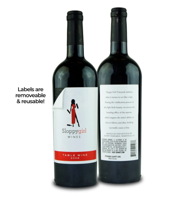 Prank-O - Prank Wine Label: Sloppy Girl