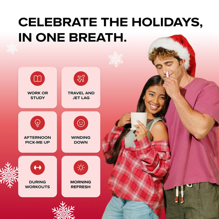 BoomBoom - BoomBoom Nasal Stick | Cool Refreshing Vapors  | Candy Cane : 24 sticks (4 countertop displays)