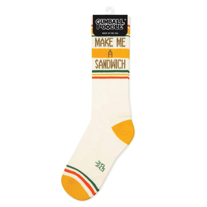 Gumball Poodle - Make Me A Sandwich Gym Crew Socks