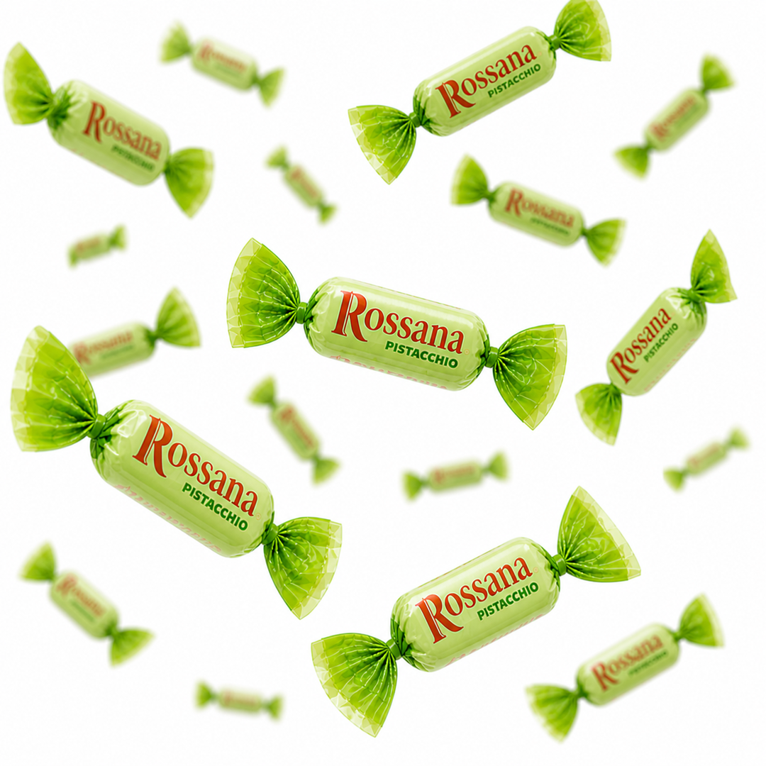 Candy In Bulk - Rossana Pistachio Cream Filled Hard Candy – Bulk Value Bag: 1 lb