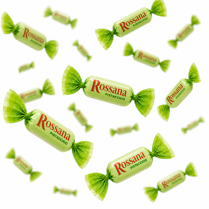 Candy In Bulk - Rossana Pistachio Cream Filled Hard Candy – Bulk Value Bag: 1 lb