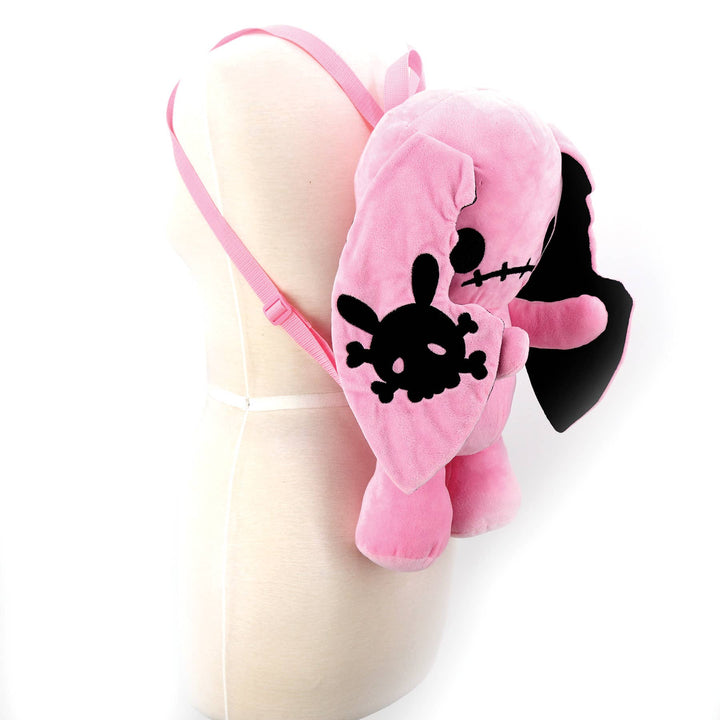 COMECO INC - Pink Naughty Bunny Stuffed Backpack