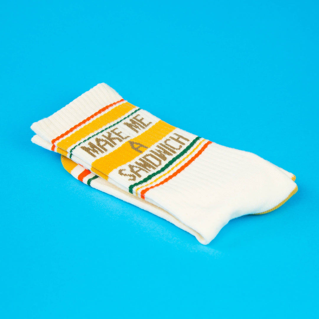 Gumball Poodle - Make Me A Sandwich Gym Crew Socks