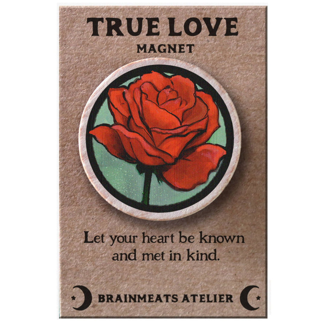 Brainmeats Atelier - True Love Magnet – Rose Token for Devotion &amp; Connection
