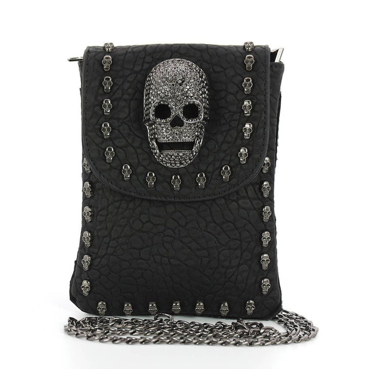 COMECO INC - Metal Skull Small Shoulder Pouch