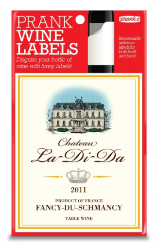 Prank-O - Prank Wine Label: Chateau La Di Da