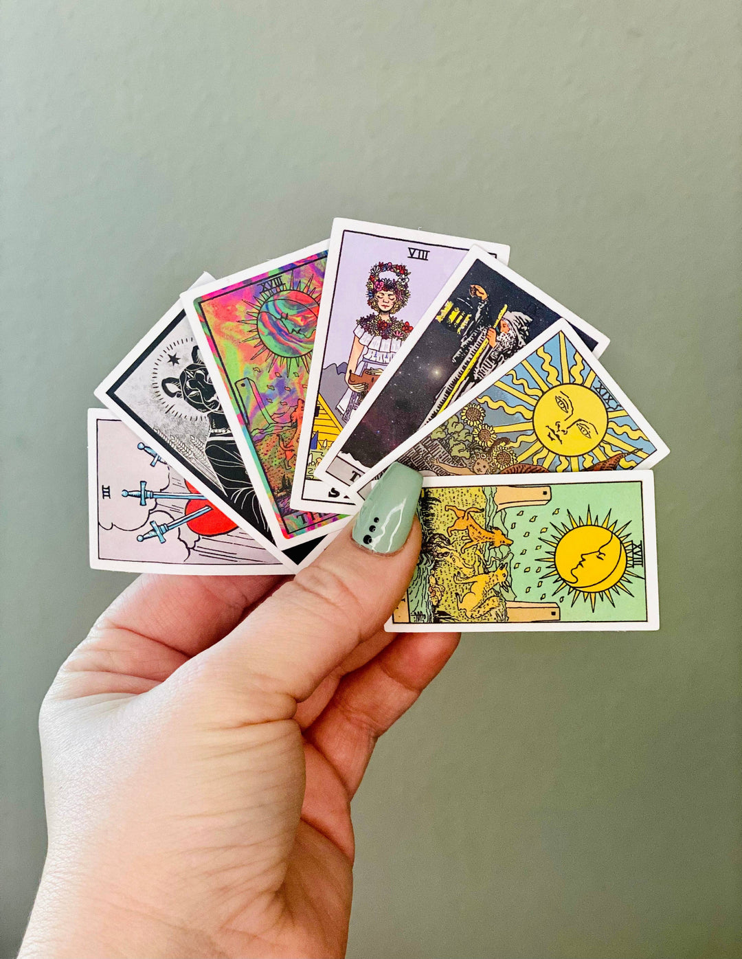 Medium moon - Tarot card sticker packs