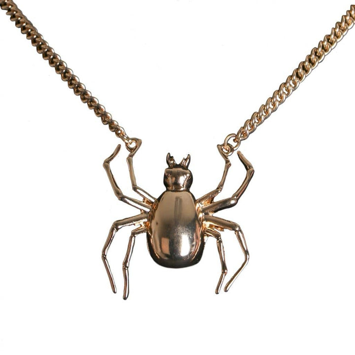 Golden Spider Necklace