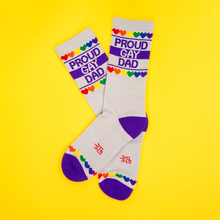 Gumball Poodle - Proud Gay Dad Gym Crew Socks