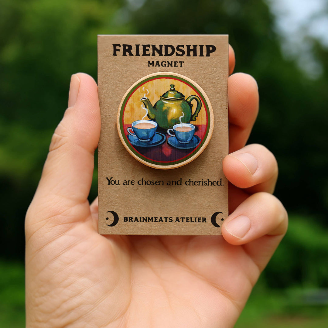 Friendship Magnet – Teapot Token for Companionship