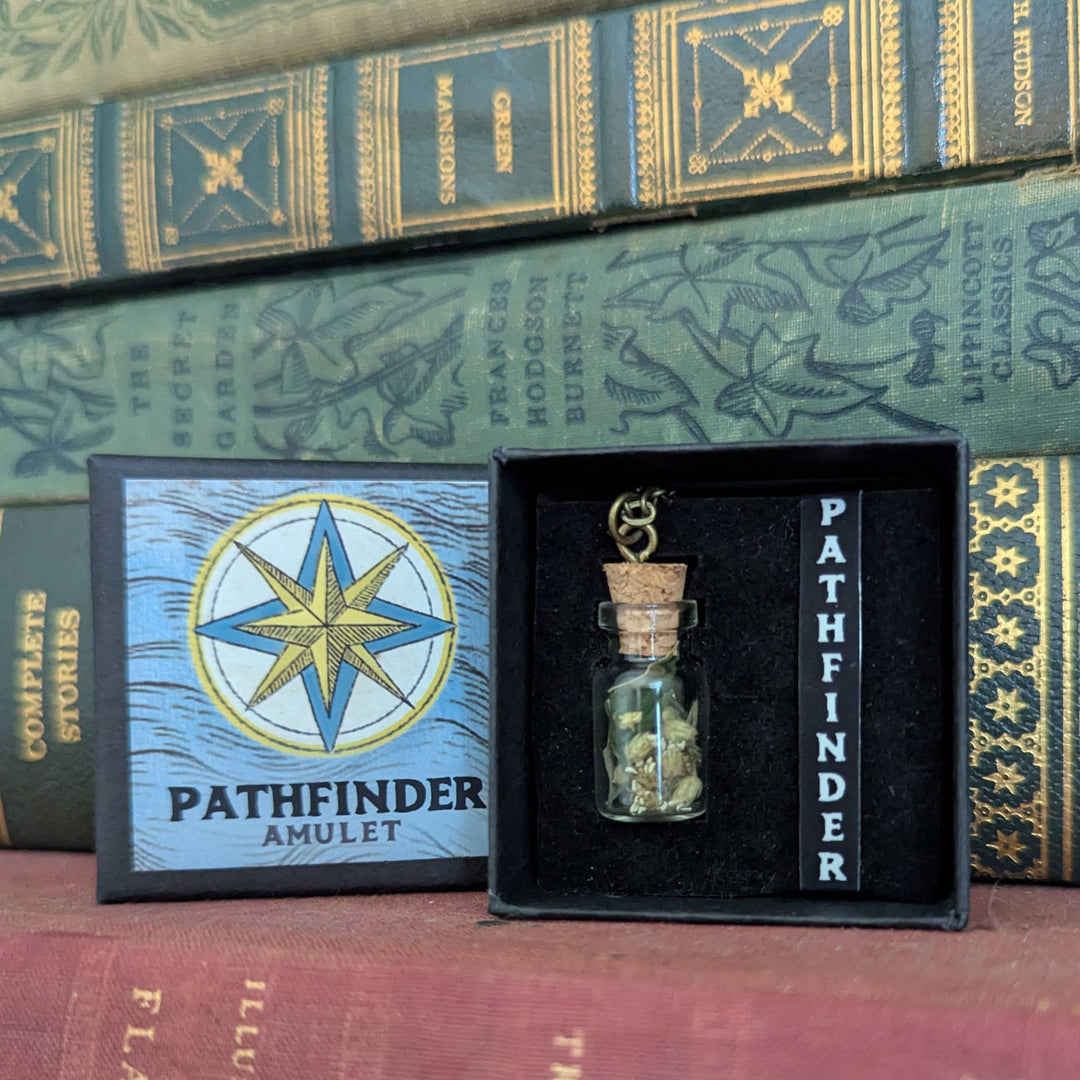 Brainmeats Atelier - Pathfinder Amulet – Talisman for Direction in Life w/Compass
