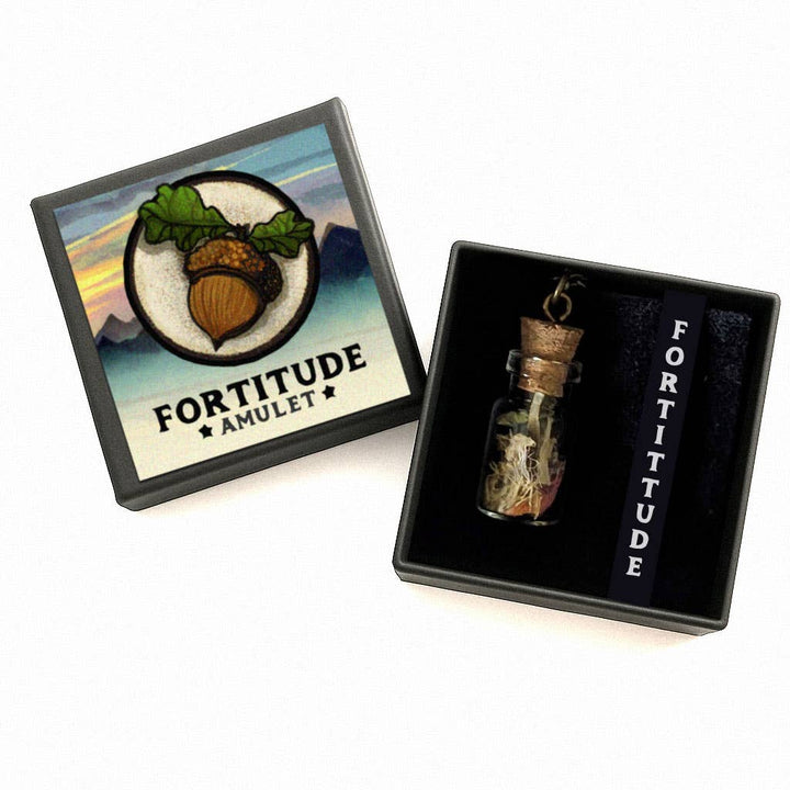 Brainmeats Atelier - Fortitude Amulet – Strength &amp; Resilience Talisman w/Acorn