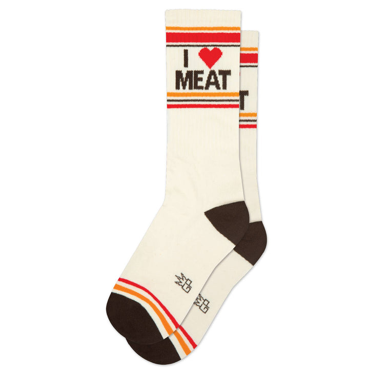 Gumball Poodle - I ❤️ Meat Gym Crew Socks