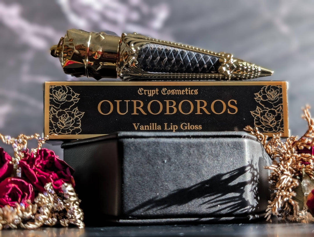 Crypt Cosmetics - OUROBOROS - Black colored vanilla lip gloss