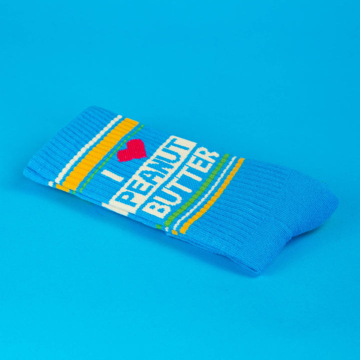 Gumball Poodle - I ❤️ Peanut Butter Gym Crew Socks