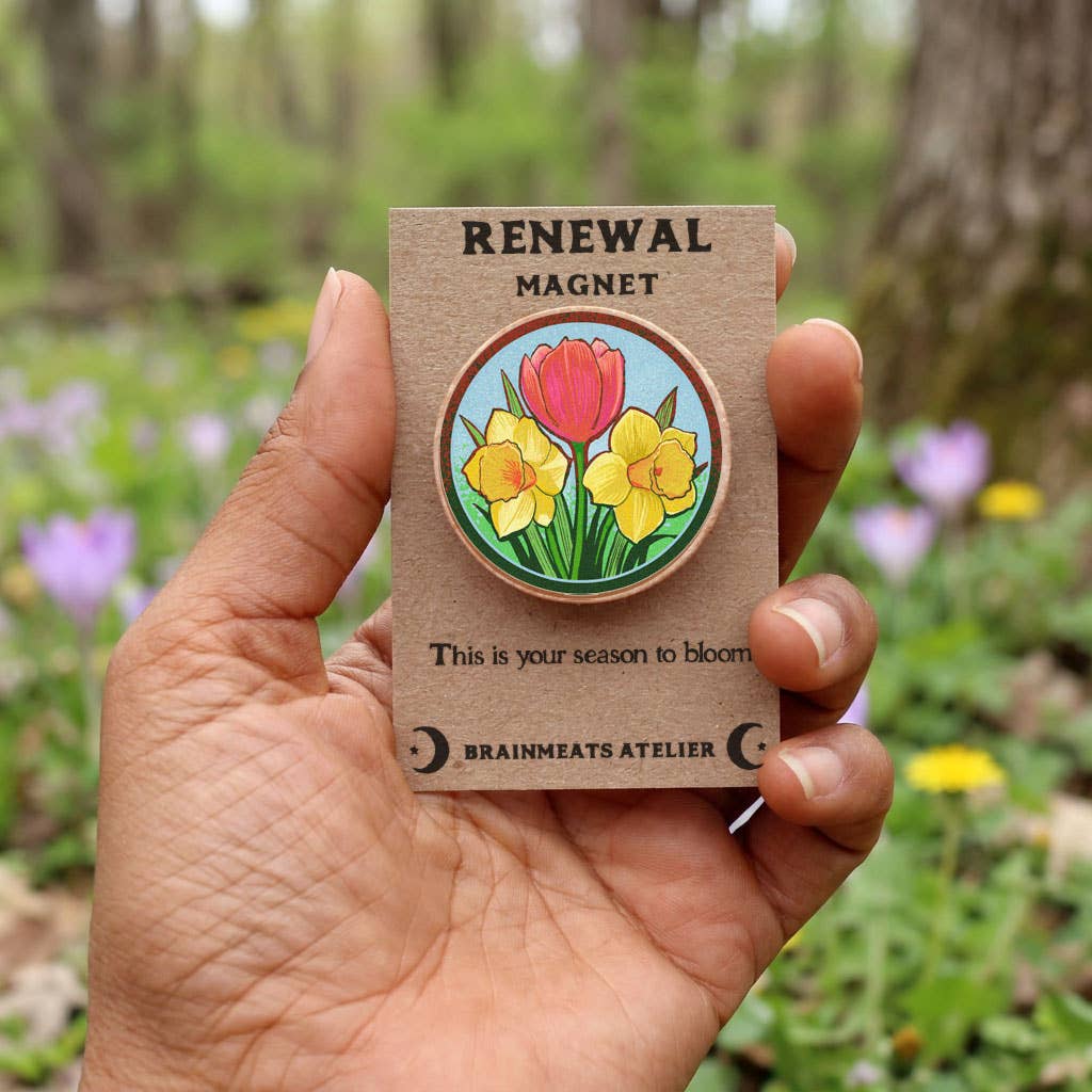 Brainmeats Atelier - Renewal Magnet –  Spring Floral Bouquet